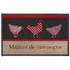 Douceur d'Intérieur tapis deco rectangle 50 x 80 cm imprime maison de campagne