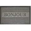Douceur d'Intérieur Tapis d'Entrée Bonjour 45x75cm Gris