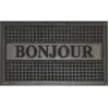 Douceur d'Intérieur Tapis d'Entrée Bonjour 45x75cm Noir
