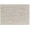 Tapis Ezio Graphique Tissé avec Reliefs Naturel 120x170 cm