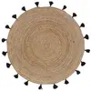 Tapis Shira - tapis rond à pompons - Douceur d'Intérieur