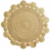 Douceur d'Intérieur Tapis Déco Rond En Jute "cordou" 120cm Naturel Beige