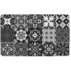 DOUCEUR D'INTERIEUR Tapis d'intérieur rectangle en mousse imprimé mosaïque Salou- Gris - 45 x 75 cm