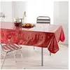 DOUCEUR D'INTERIEUR Nappe Décor line Cristal 140x240 cm rouge