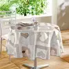 Decorline Nappe ronde 160 cm cosy coeur