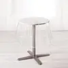 Douceur d'Intérieur Nappe cristal ronde (0) 180 cm pvc uni 15/100e garden/biais Blanc