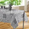 Douceur d'Intérieur Nappe Rectangle (140 x 240 cm) Persane Gris, PVC Imprimé