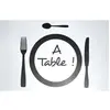 Douceur d'Intérieur set de table 28.5 x 44 cm polypropylene transparent a table Décorline