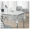 Douceur d'Intérieur Décor Ligne 1710329 Nappe Cristal Imprimé Feuille Blanc 140 x 240 cm
