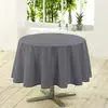 Douceur d'Intérieur Nappe ronde unie diamètre 180 cm ESSENTIEL gris