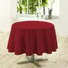 Douceur d'Intérieur Nappe ronde unie diamètre 180 cm ESSENTIEL rouge
