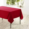  douceur d'Intérieur Nappe rectangulaire unie en 250 cm ESSENTIEL rouge