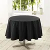 Douceur d'Intérieur Nappe ronde unie diamètre 180 cm ESSENTIEL noir