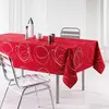 Douceur d'Intérieur Nappe rectangle imprimé Argent bully - 150 x 240 cm - Polyester - Rouge