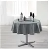 DOUCEUR D'INTERIEUR Nappe ronde (0) 180 cm shantung imprime safina Gris/Argent