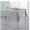 DOUCEUR D'INTERIEUR Nappe rectangle 140 x 240 cm polyester applique filiane Gris
