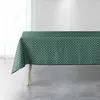 Douceur d'Intérieur Nappe antitache rectangulaire - 150 x 240 cm - Art déco vert