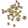 Lot de 26 Perles Rondes Effet Métal 1-1,5cm Or