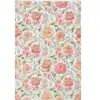 Paris Prix Lot 6 Feuilles Papier Patch Flowers - Orange