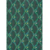 Paris Prix Feuilles de Papier Patch Floral Damask 30x40cm - Vert