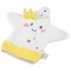 Bébé Douceur Doudou marionnette en forme d'étoile Essen'Ciel - Blanc/Jaune - L 25 x H 15 x l 6 cm