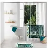 Livettti.NL rideau de douche avec crochets 180 x 200 cm polyester Green nature
