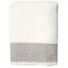 Douceur d'Intérieur Serviette de toilette 50 x 90 cm éponge coton jacquard Belina Blanc