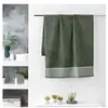 DOUCEUR D'INTERIEUR CDaffaires Drap de douche 70 x 130 cm éponge unie jacquard Belina Kaki