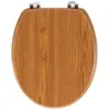 Douceur d'Intérieur Abattant wc  -  - Effet bois (45x37.5x5.5 cm - Marron Clair)