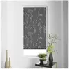 DOUCEUR D'INTERIEUR Store tamisant imprimé métallisé 60 x 90 cm polyester forelista Anthracite