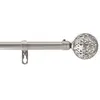 Douceur d'Intérieur Kit tringle décorative Globe - L 120 / 210 x D 1,9 cm - Argenté