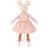 Moulin Roty Poupée souple souris Anna La petite école de danse (28 cm)