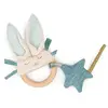 Hochet anneau bois Lapin bleu La petite école de danse Moulin Roty