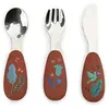 Set couverts silicone La forêt Mawa Marron/ vert