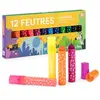 12 gros feutres pointes coniques Les Toupitis