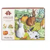4 mini puzzles des animaux Le Jardinier Le Jardin du Moulin Multicolor...