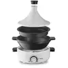 Tajine électrique céramique 4 personnes 1000 W blanc Simeo