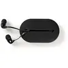 KOMELEC Ecouteurs intra-auriculaires filaires avec câble plat jack 3.5mm - noir