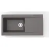 DIADEM Evier résine 1 bac EINNA 100 x 50 cm gris