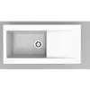 DIADEM EVIER A ENCASTRER EINNA 1GB+1E BLANC 100X50