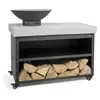 Brasero barbecue sur desserte - livoo - doc329 -