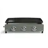 Plancha gaz - LIVOO - DOC324 - 3 brûleurs - Vert / Noir