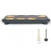 Livoo - crêpière 1500w 12 cm multi crêpes  doc186g - maxi crêpes party DOC186G