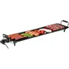 Livoo Gril de table Teppanyaki électrique 90x23 cm 1800 W Noir TU
