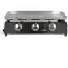 Plancha gaz en acier inoxydable Livoo DOC249 7500 W Noir et gris