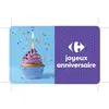 Carte Cadeau Joyeux Anniversaire 25  Carrefour