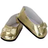 Petitcollin Ballerines dorées poupée 39 à 48cm