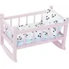Petitcollin Lit bercelonnette en bois laqué rose panda (40 cm) Coloris Unique