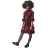 déguisement clown tueur diabolique fille - 7/9 ans - rouge - 91652