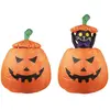 RueDeLaFete Citrouille gonflable avec chat - lumineux et animé - 120cm 91470PC